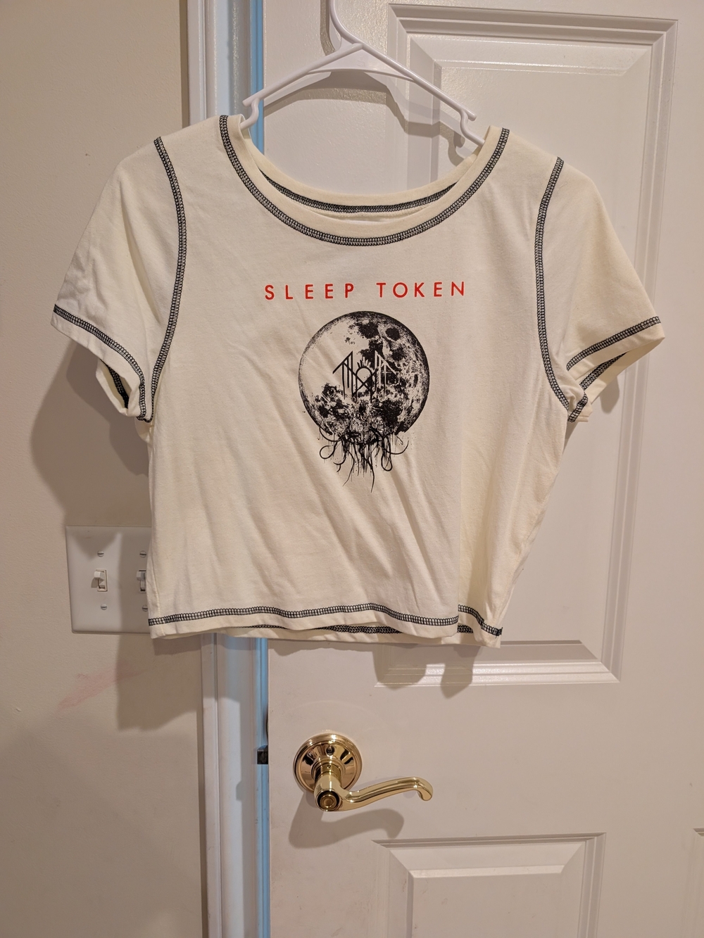 Hot Topic Sleep Token Back To Eden Contrast Stitch Girls Baby T